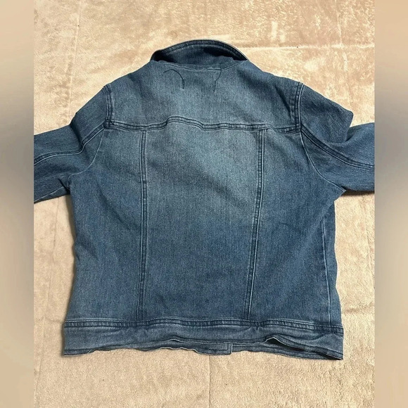Jou Jou Jean Jacket Size Small Denim Blue Cropped - Picture 6 of 6